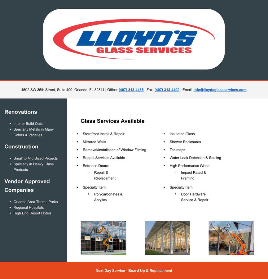 Lloyd’s Glass Services, LLC